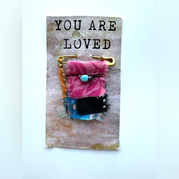 Free People Jewelry - Free People “you are loved” Magic charm pin